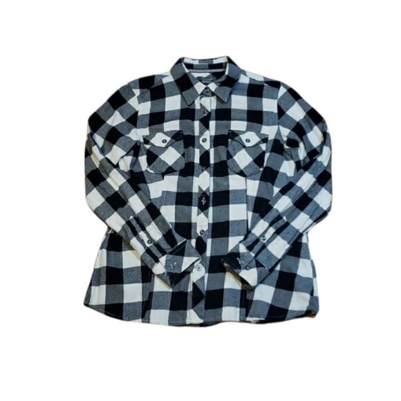 - Natural Reflections Black Cream Buffalo 🐃 Plaid - Picture 1 of 7